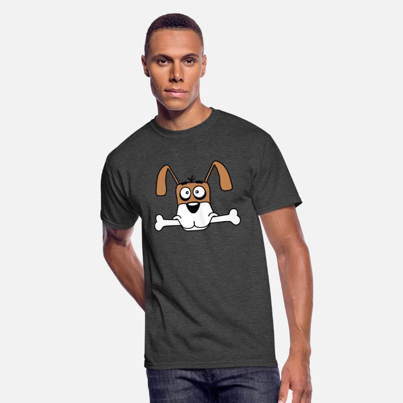 Funny Dog Big Bone Mouth Hunger Cool Cartoon Comic