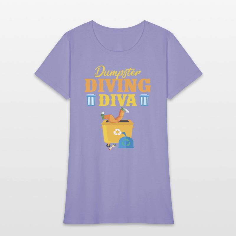 Funny Dumpster Diving Diva Trash Lover