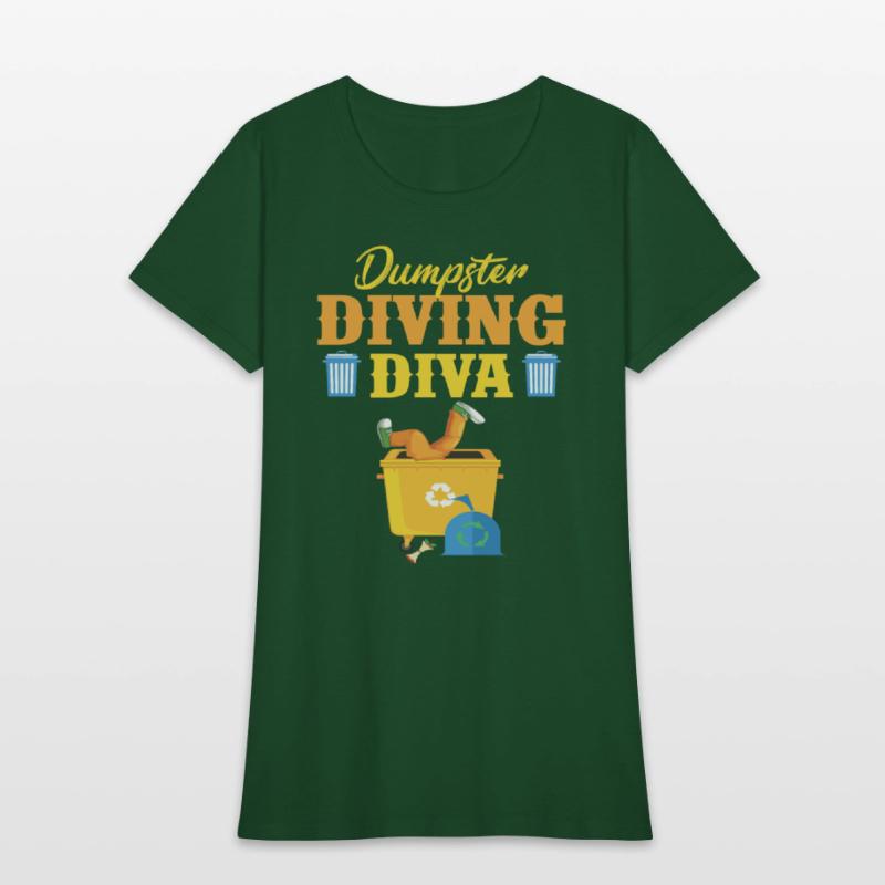 Funny Dumpster Diving Diva Trash Lover