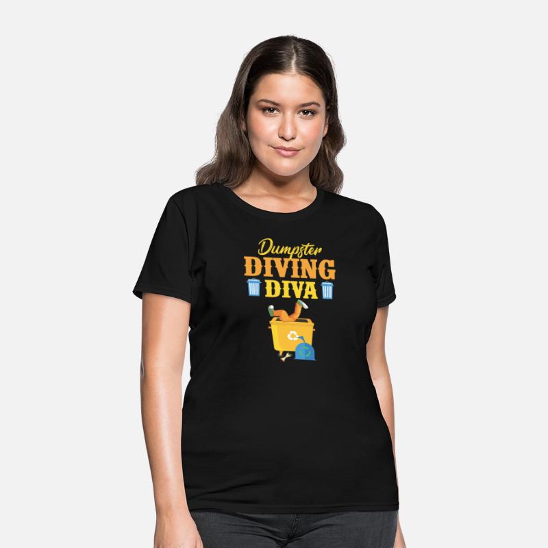 Funny Dumpster Diving Diva Trash Lover