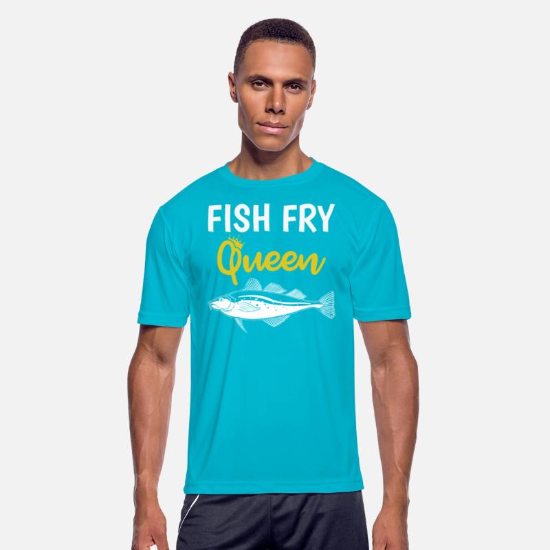 Funny Fish Fry Queen print