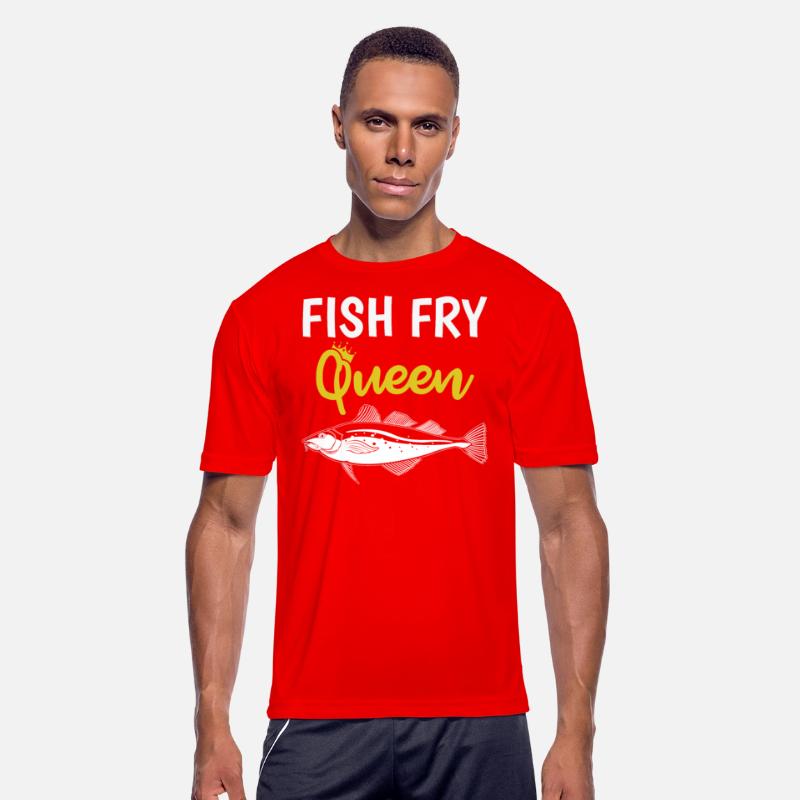 Funny Fish Fry Queen print
