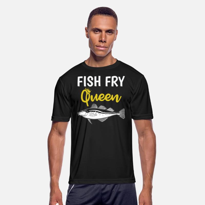 Funny Fish Fry Queen print