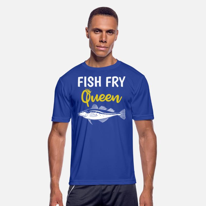 Funny Fish Fry Queen print