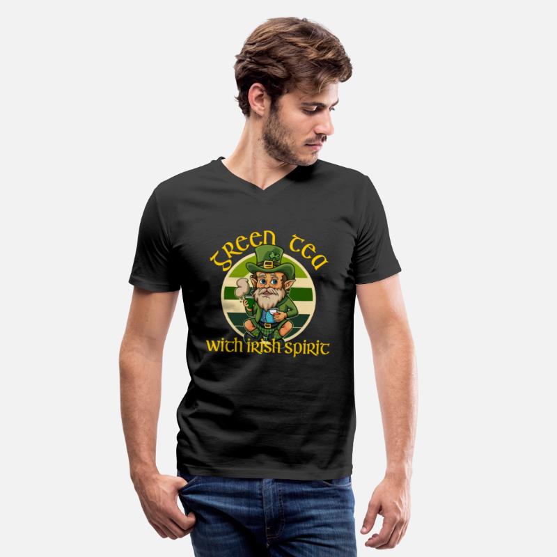 Funny green tea leprechaun st patricks day
