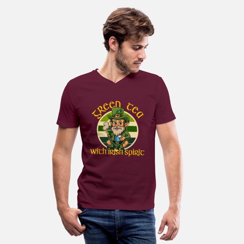 Funny green tea leprechaun st patricks day