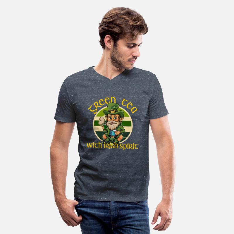 Funny green tea leprechaun st patricks day