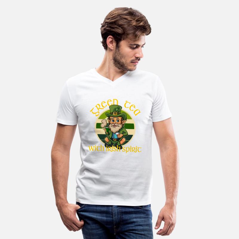 Funny green tea leprechaun st patricks day