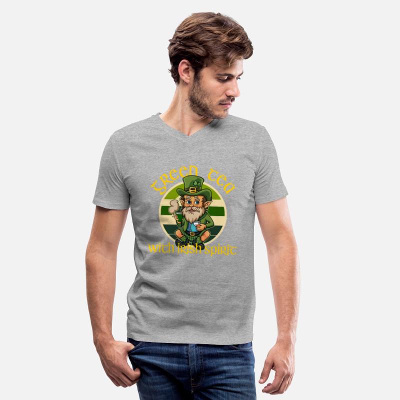 Funny green tea leprechaun st patricks day