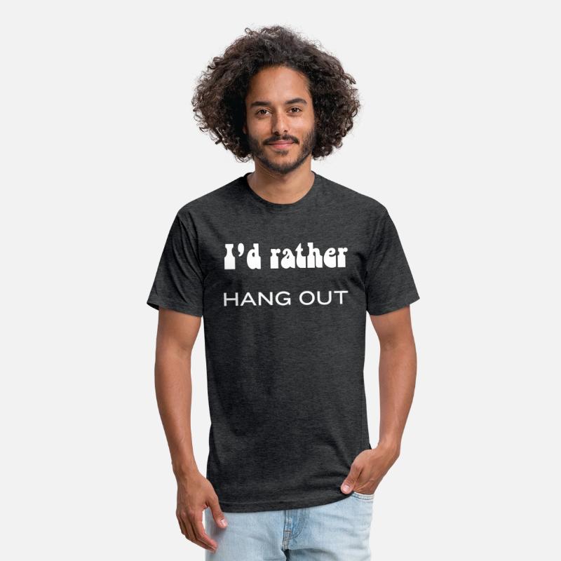 Funny I’d Rather Hang Out Minimalist Humor Shirt