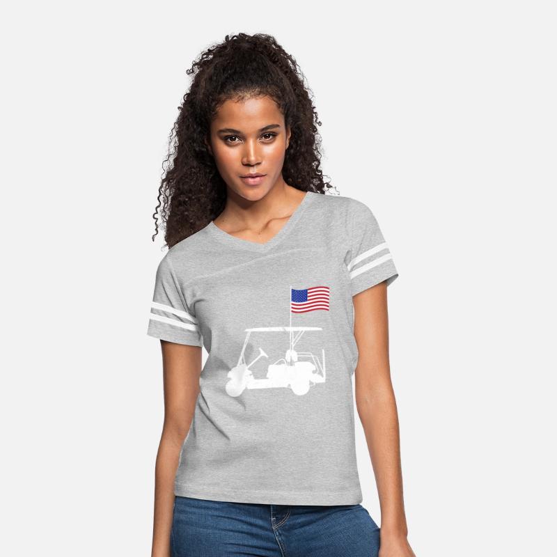 Funny Patriotic Golf Wear USA Flag Golf Cart