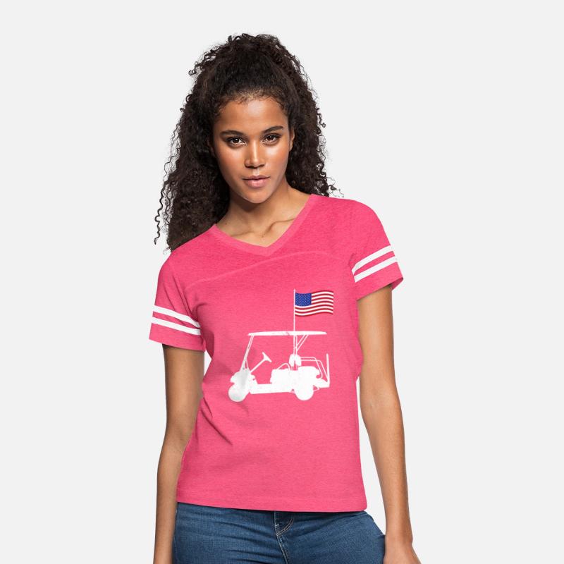 Funny Patriotic Golf Wear USA Flag Golf Cart