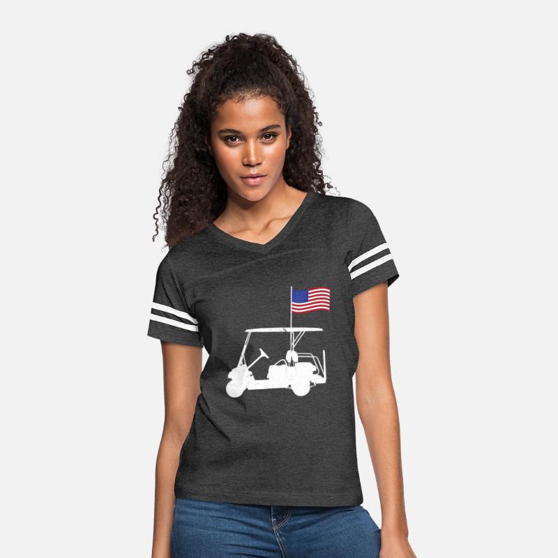 Funny Patriotic Golf Wear USA Flag Golf Cart