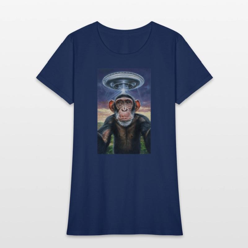 FUNNY SELFIE MONKEY WITH ALIEN