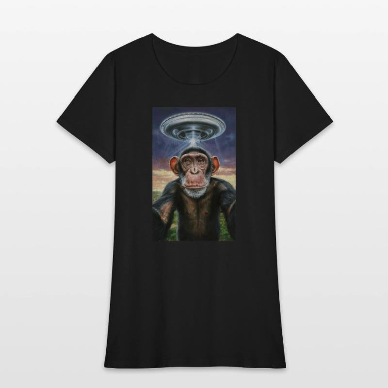 FUNNY SELFIE MONKEY WITH ALIEN