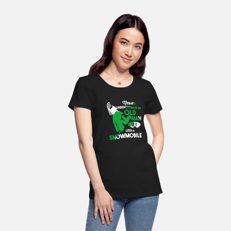 Funny Snowmobiling Ride Shirt Old Man Snowmobile
