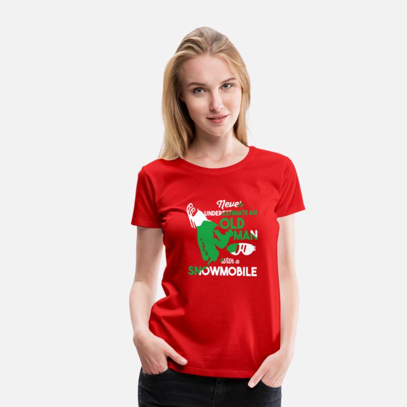 Funny Snowmobiling Ride Shirt Old Man Snowmobile