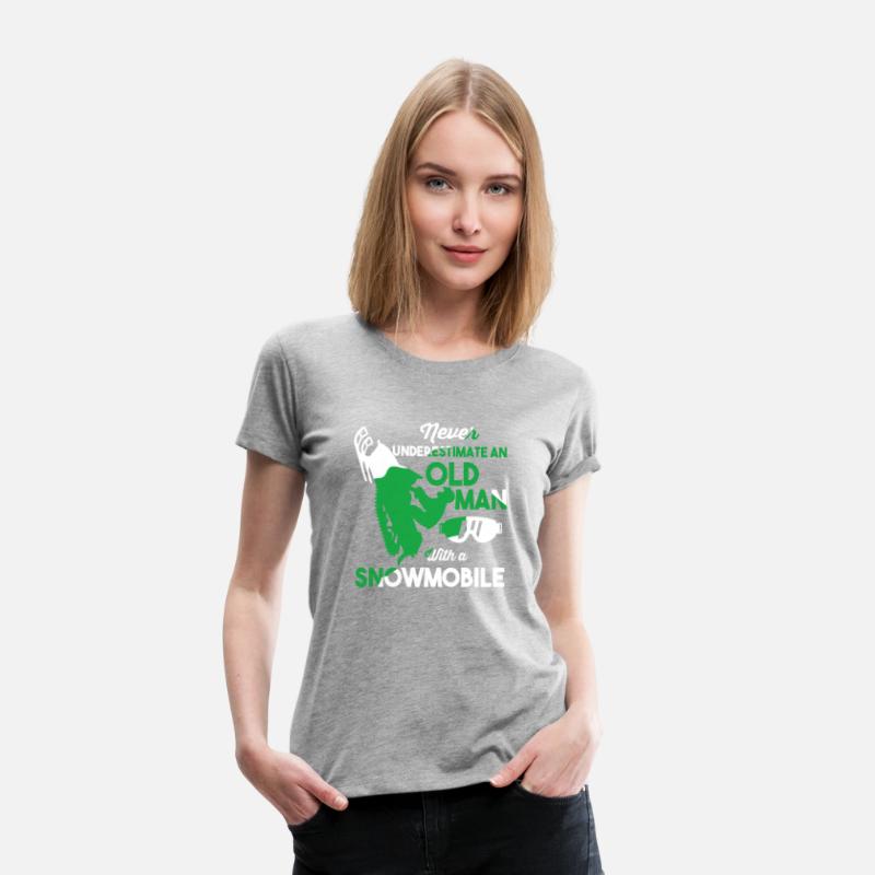 Funny Snowmobiling Ride Shirt Old Man Snowmobile