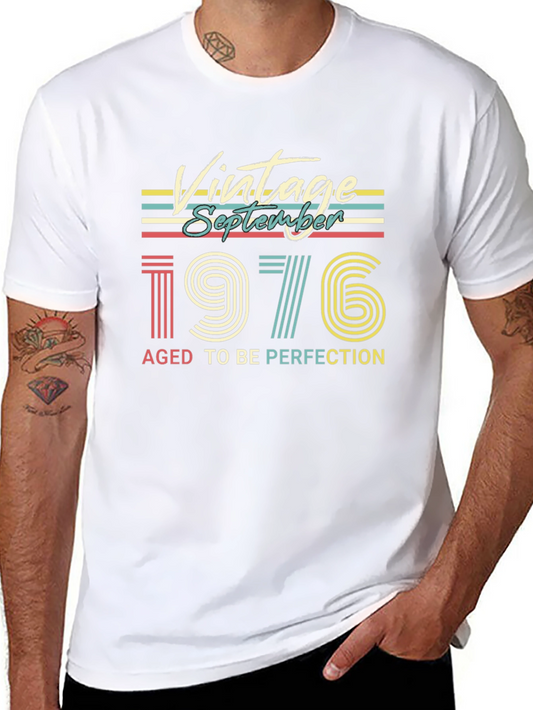 Vintage September 1976 T-Shirt - Aged To Perfection