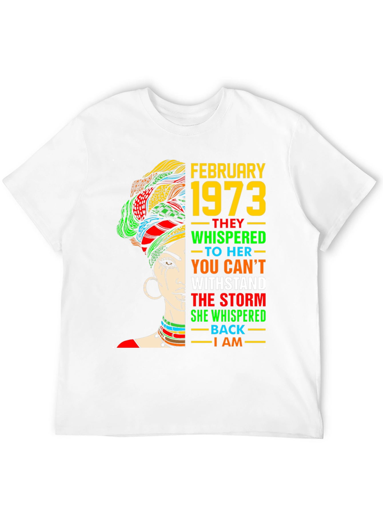 February 1973 Birthday Storm T-Shirt