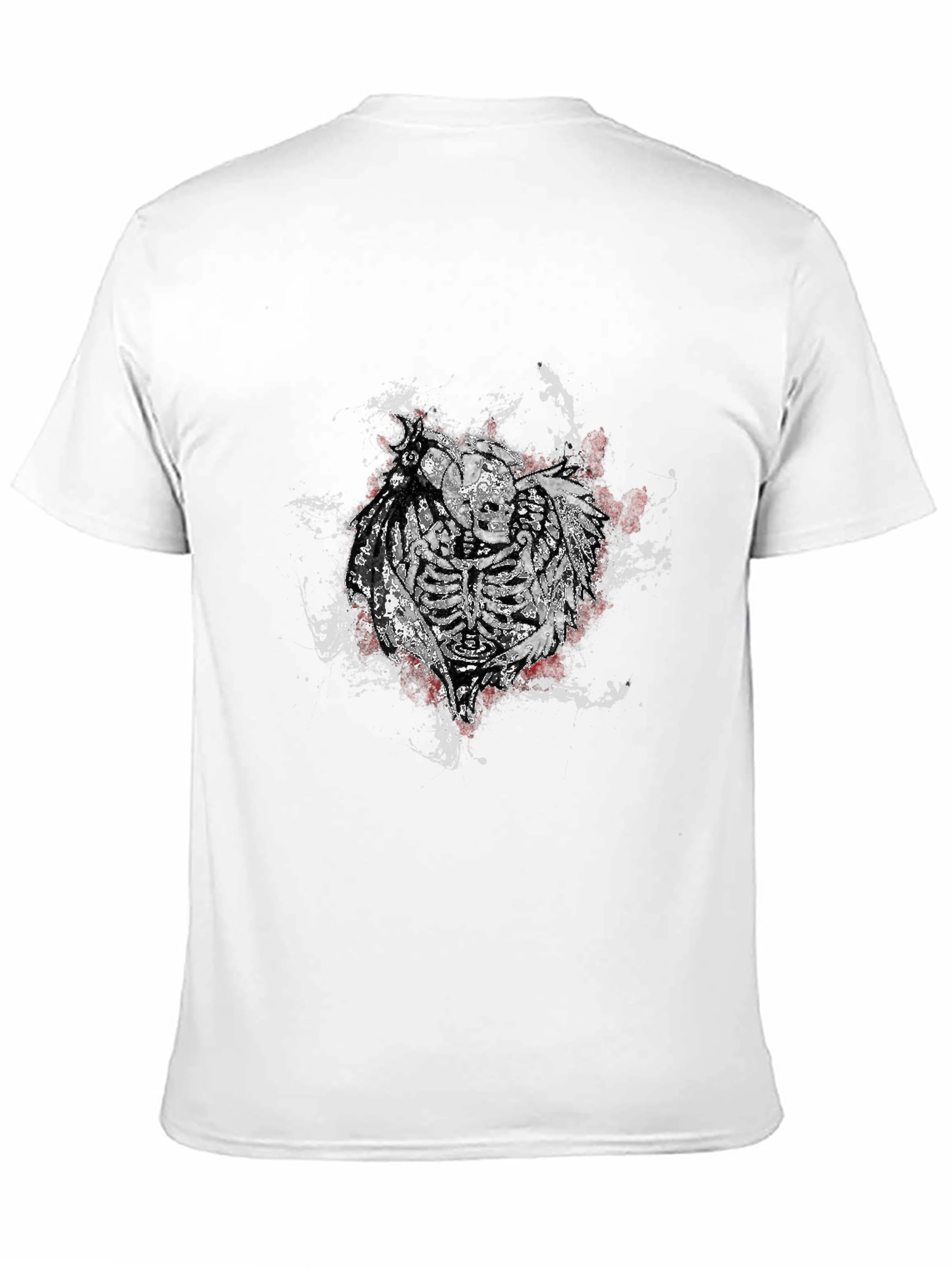 Skeleton Warrior Graphic Tee - Black