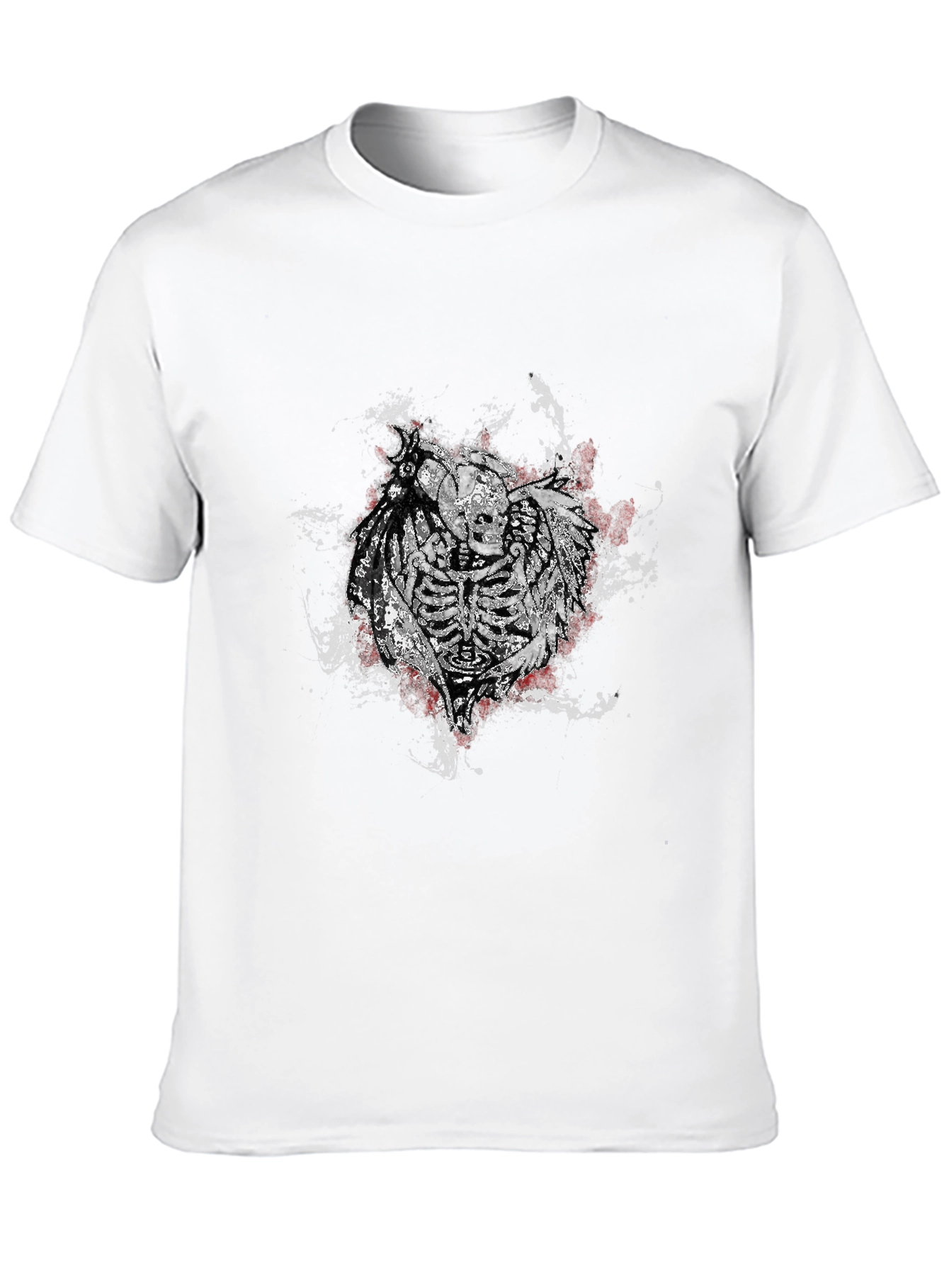 Skeleton Warrior Graphic Tee - Black