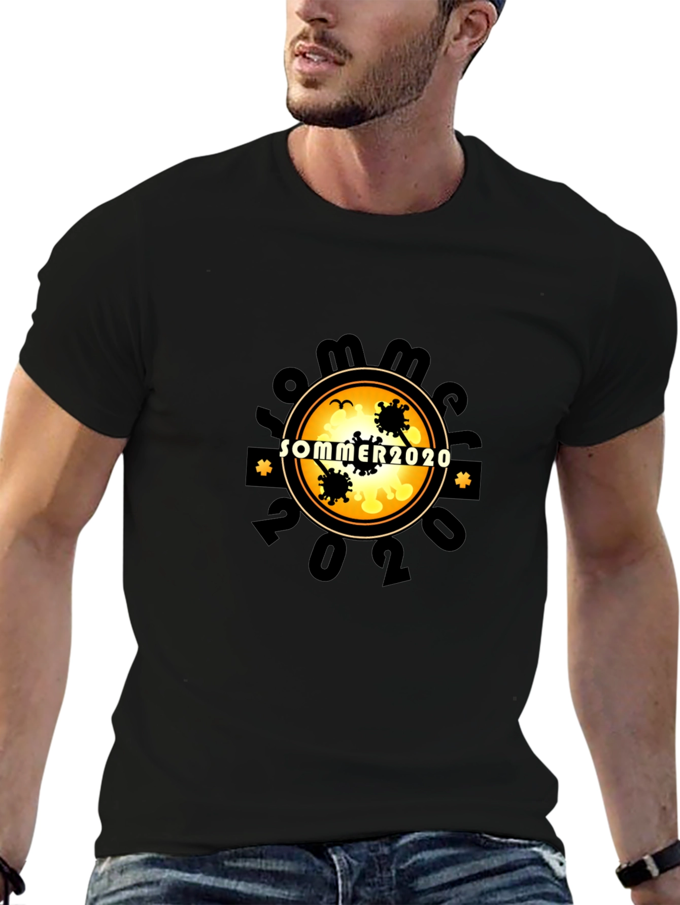 Summer 2020 Graphic Black T-Shirt