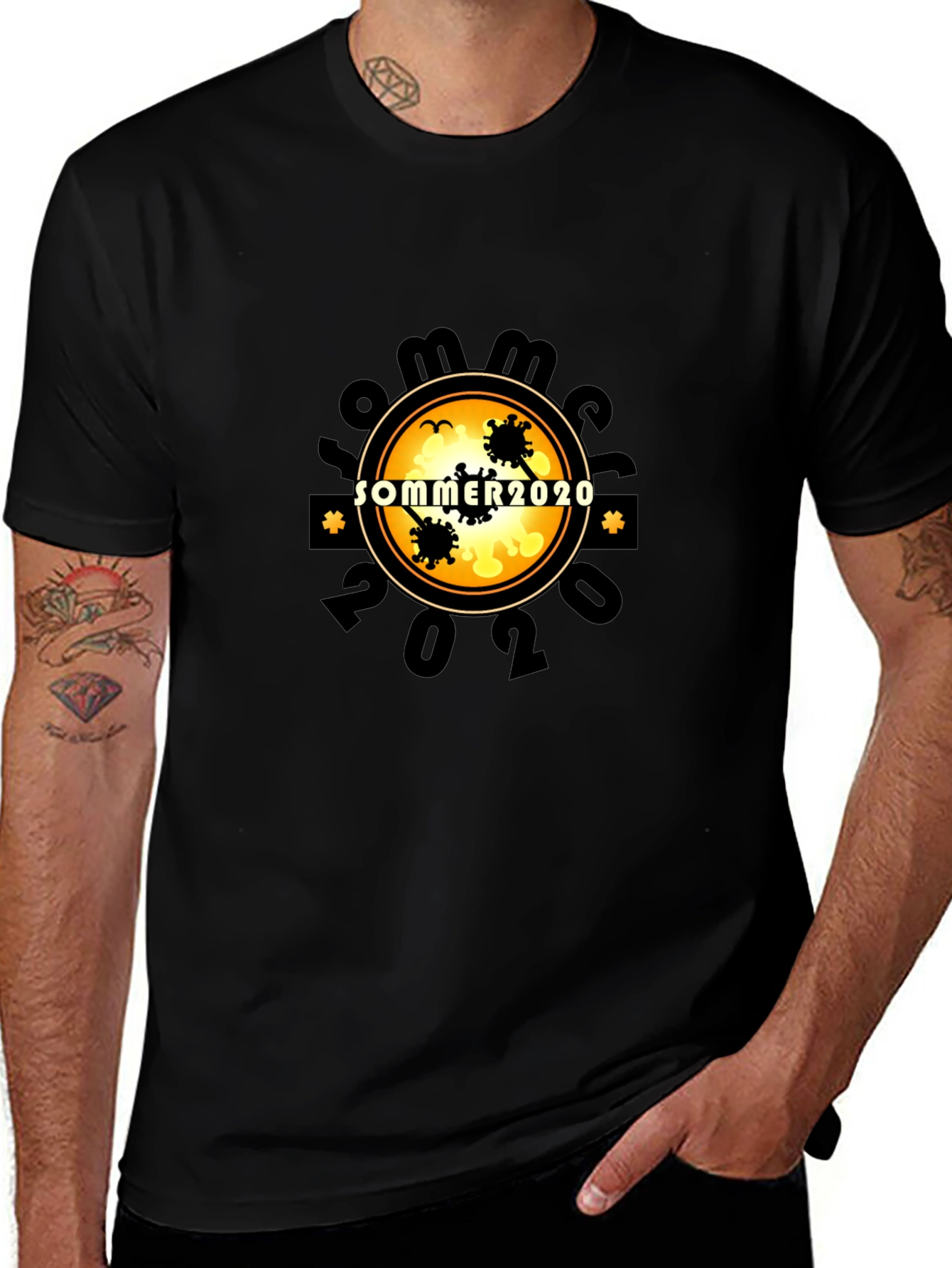 Summer 2020 Graphic Black T-Shirt
