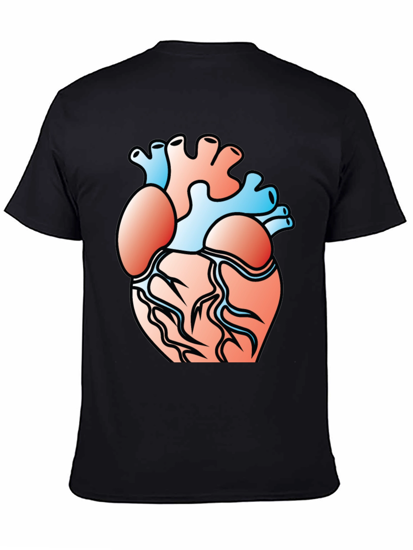Anatomical Heart Graphic Tee - Black