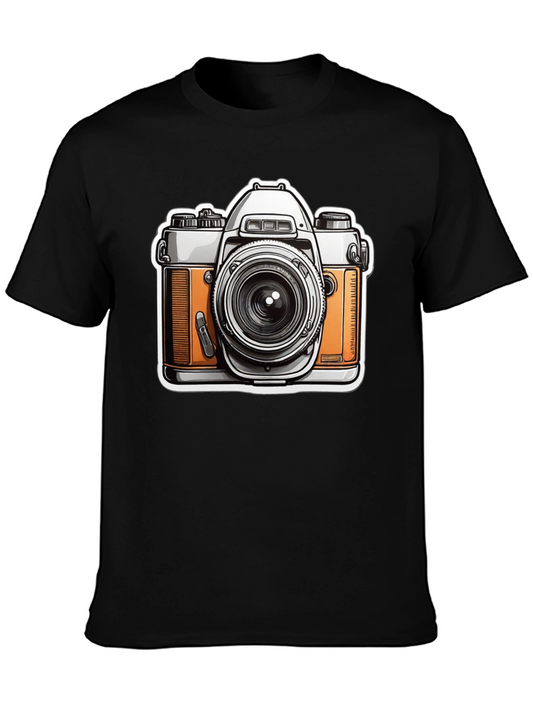 Vintage Camera Graphic Tee - Photographers Black T-Shirt