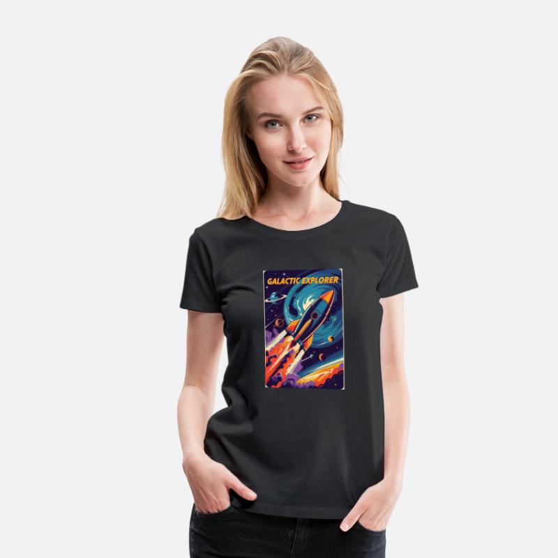 Galactic Explorer – Retro Rocket Blasting Off