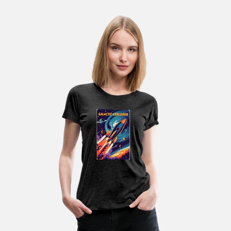 Galactic Explorer – Retro Rocket Blasting Off