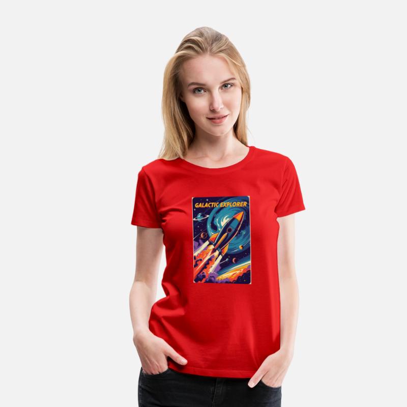 Galactic Explorer – Retro Rocket Blasting Off