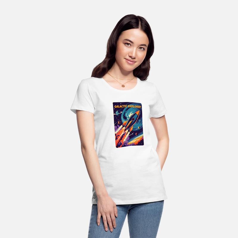 Galactic Explorer – Retro Rocket Blasting Off