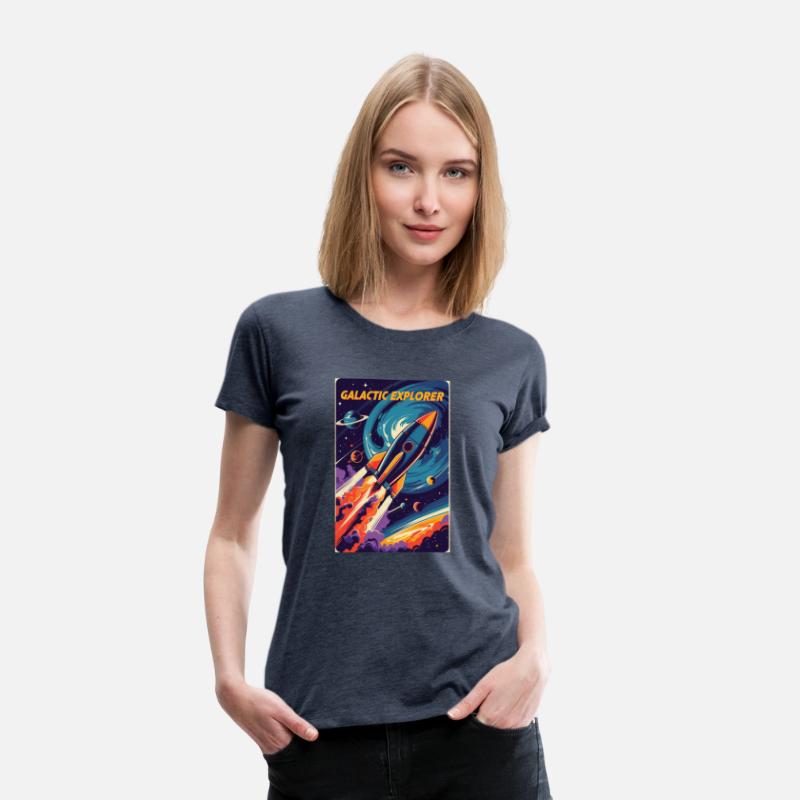 Galactic Explorer – Retro Rocket Blasting Off