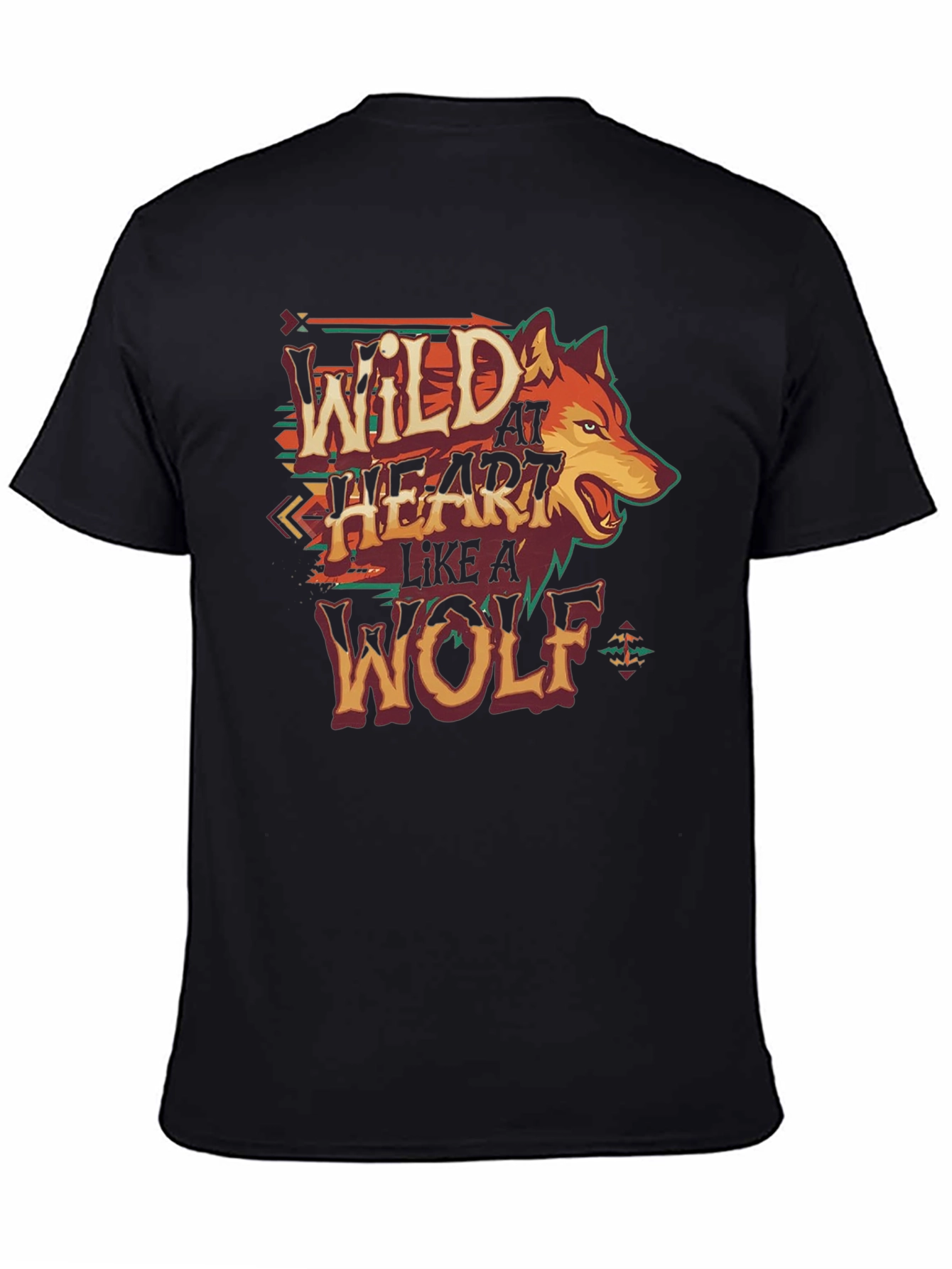 Wild at Heart Wolf Graphic T-Shirt
