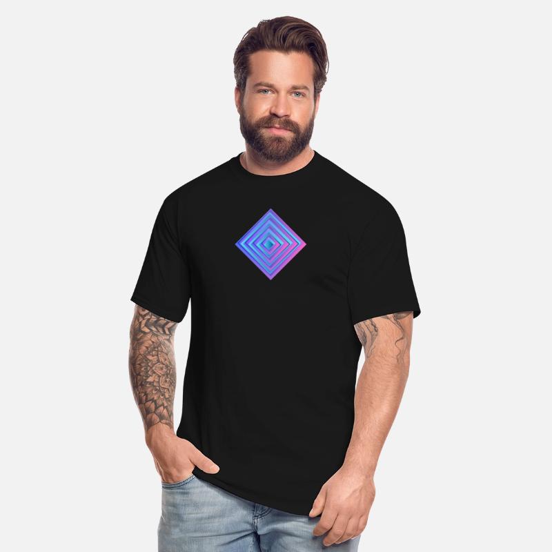 Geometric Neon Square Pattern