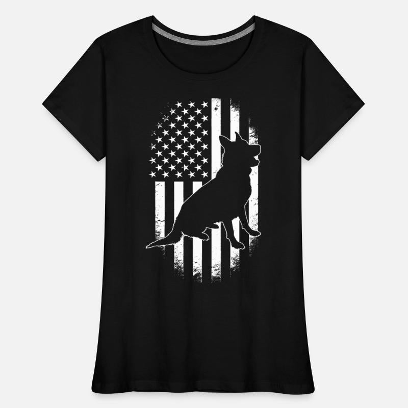 German Shepherd 4th July American Flag Dog Lovers