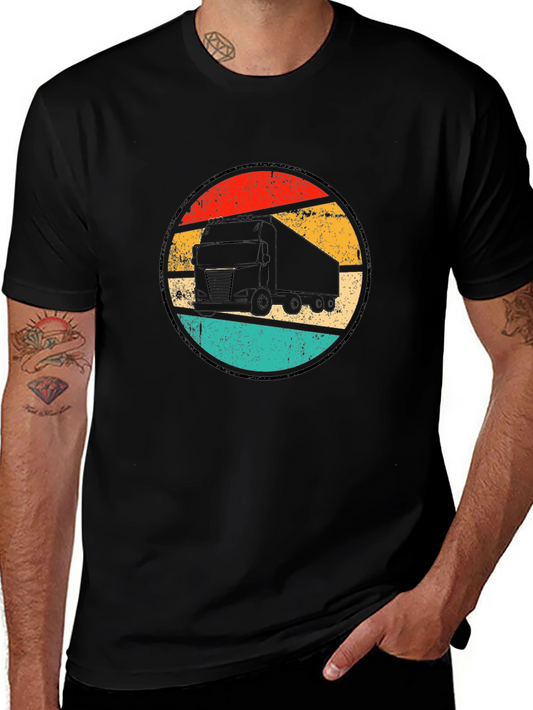 Retro Trucker T-Shirt - Vintage Style