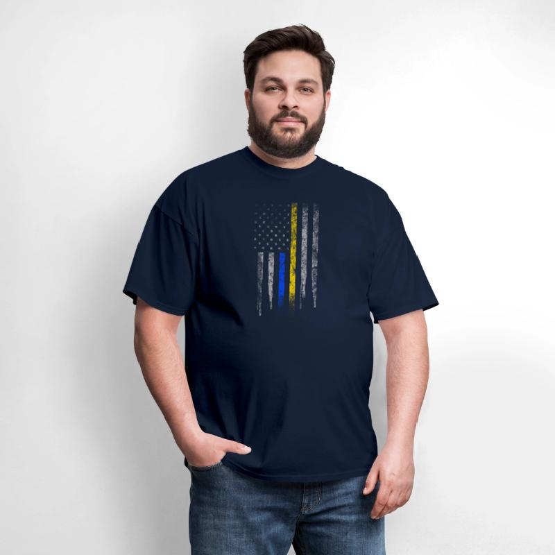 Gold Blue Line 911 Police Dispatcher First