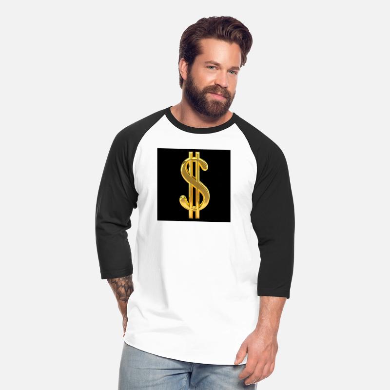 Golden Dollar Sign Black Background