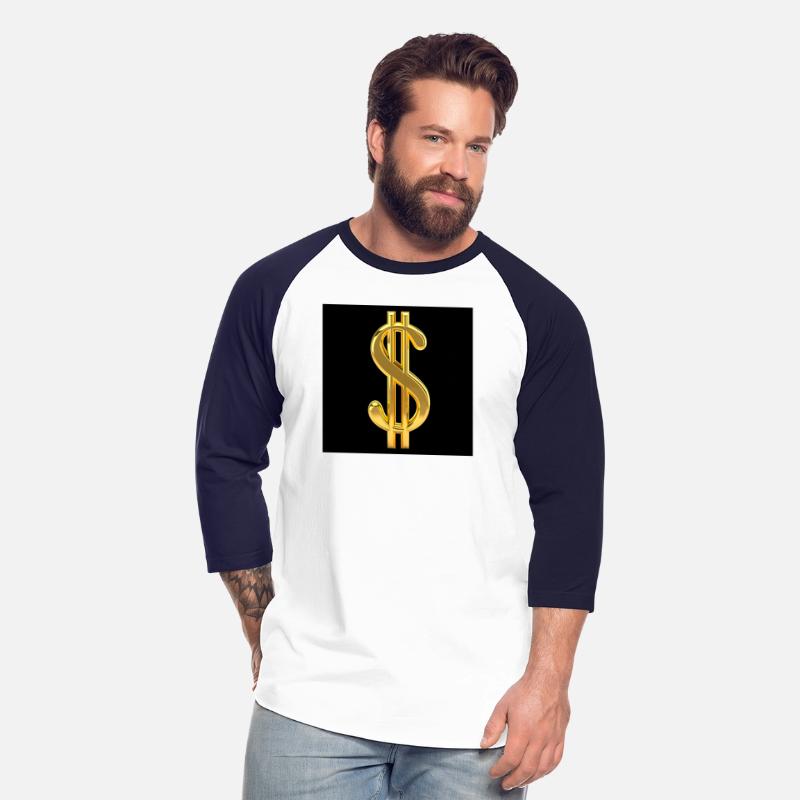 Golden Dollar Sign Black Background