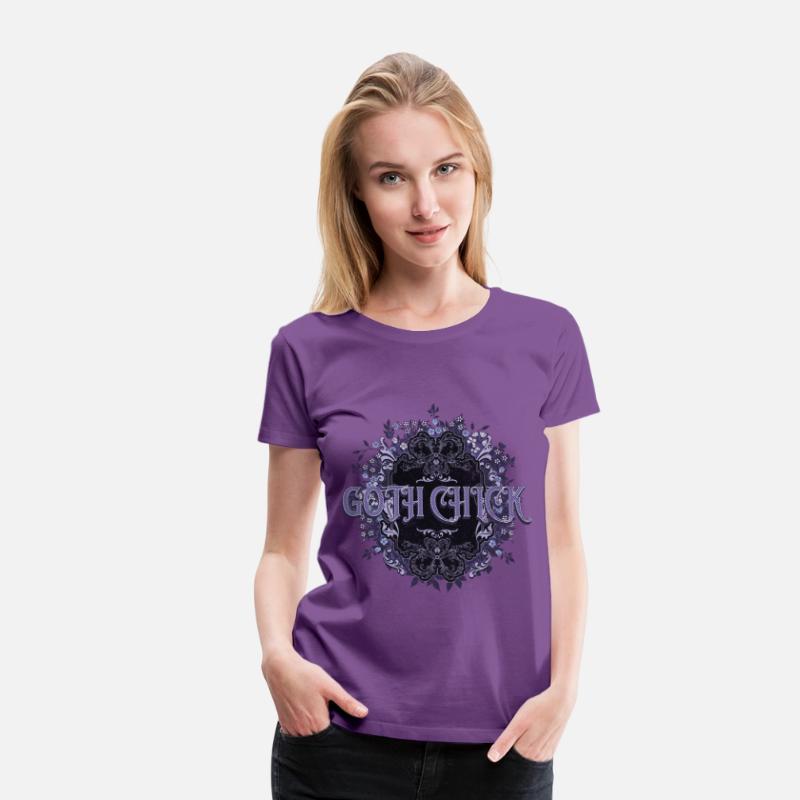 Goth Chick Black White Purple Goth Oh My Goth