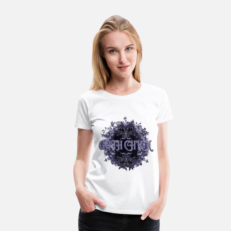 Goth Chick Black White Purple Goth Oh My Goth