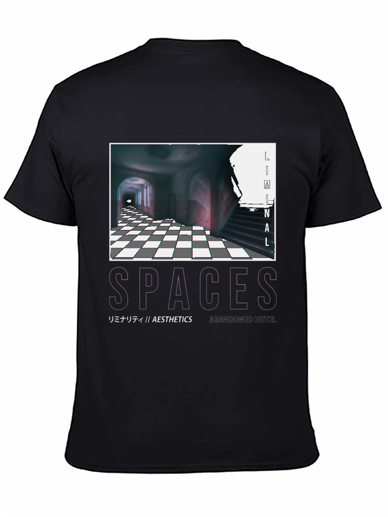 Liminal Spaces Graphic T-Shirt - Black