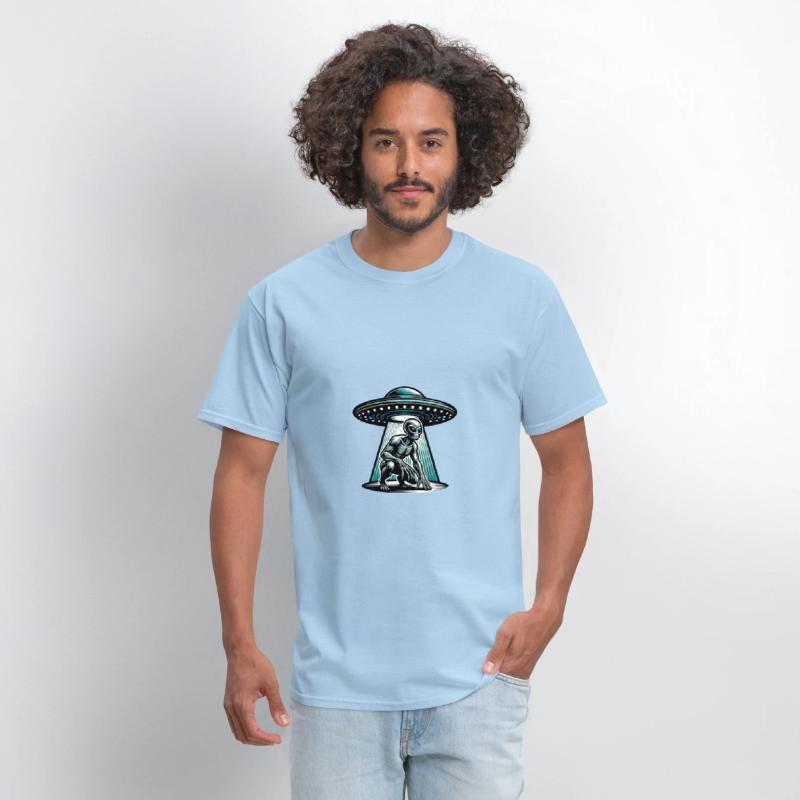 Grey alien UFO