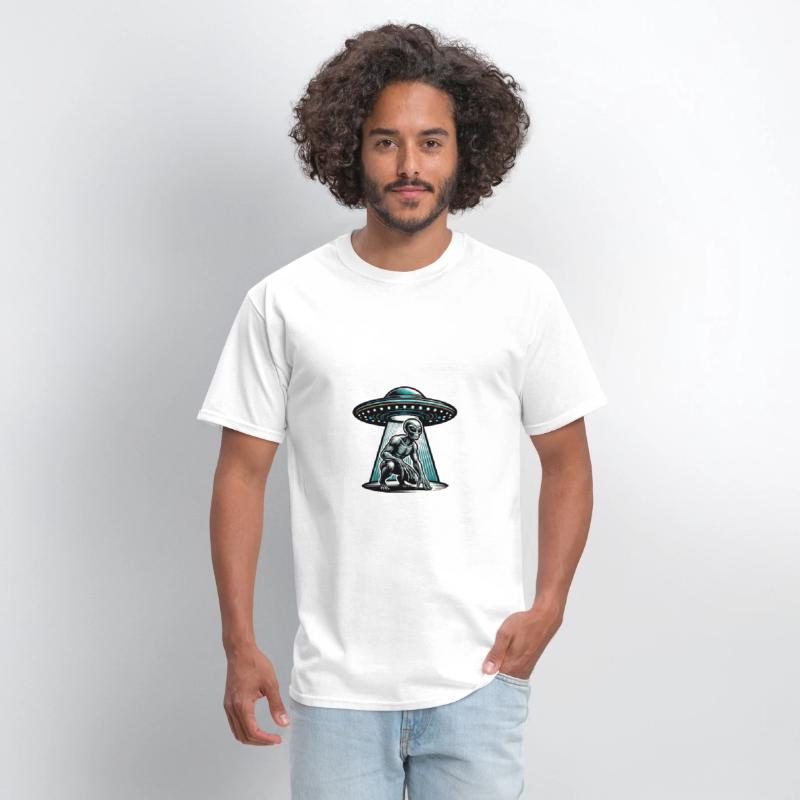 Grey alien UFO