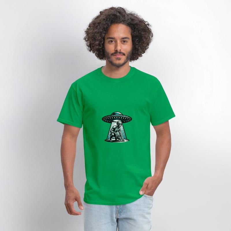 Grey alien UFO