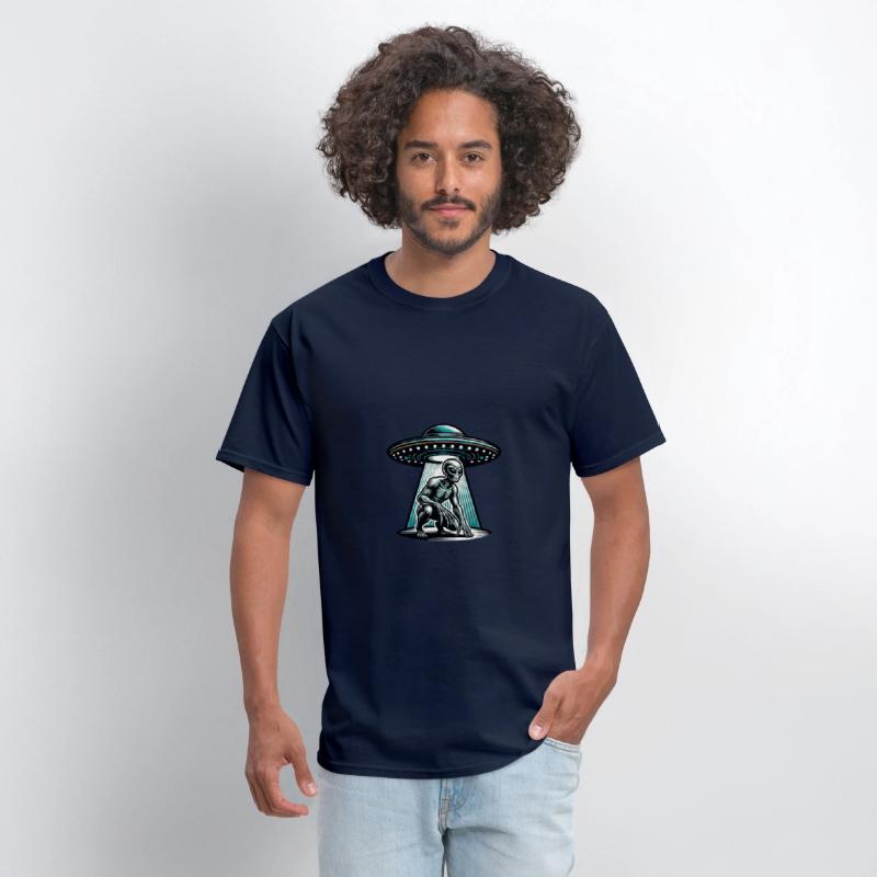 Grey alien UFO