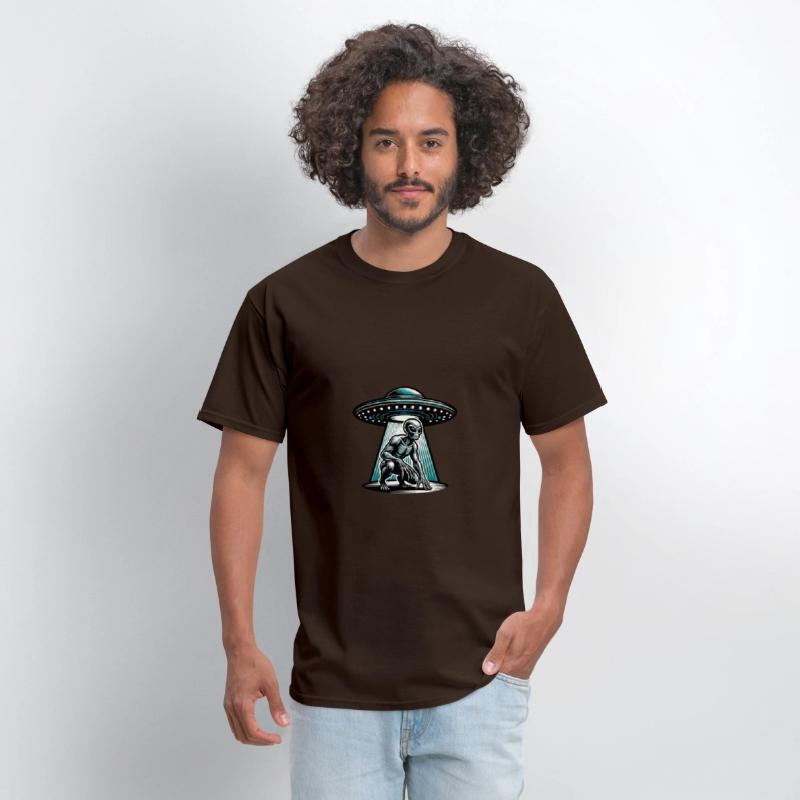 Grey alien UFO